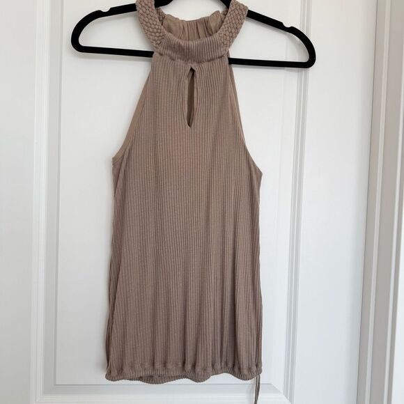 ARMANI EXCHANGE | ribbed Halter Blouse - Picture 1 of 10